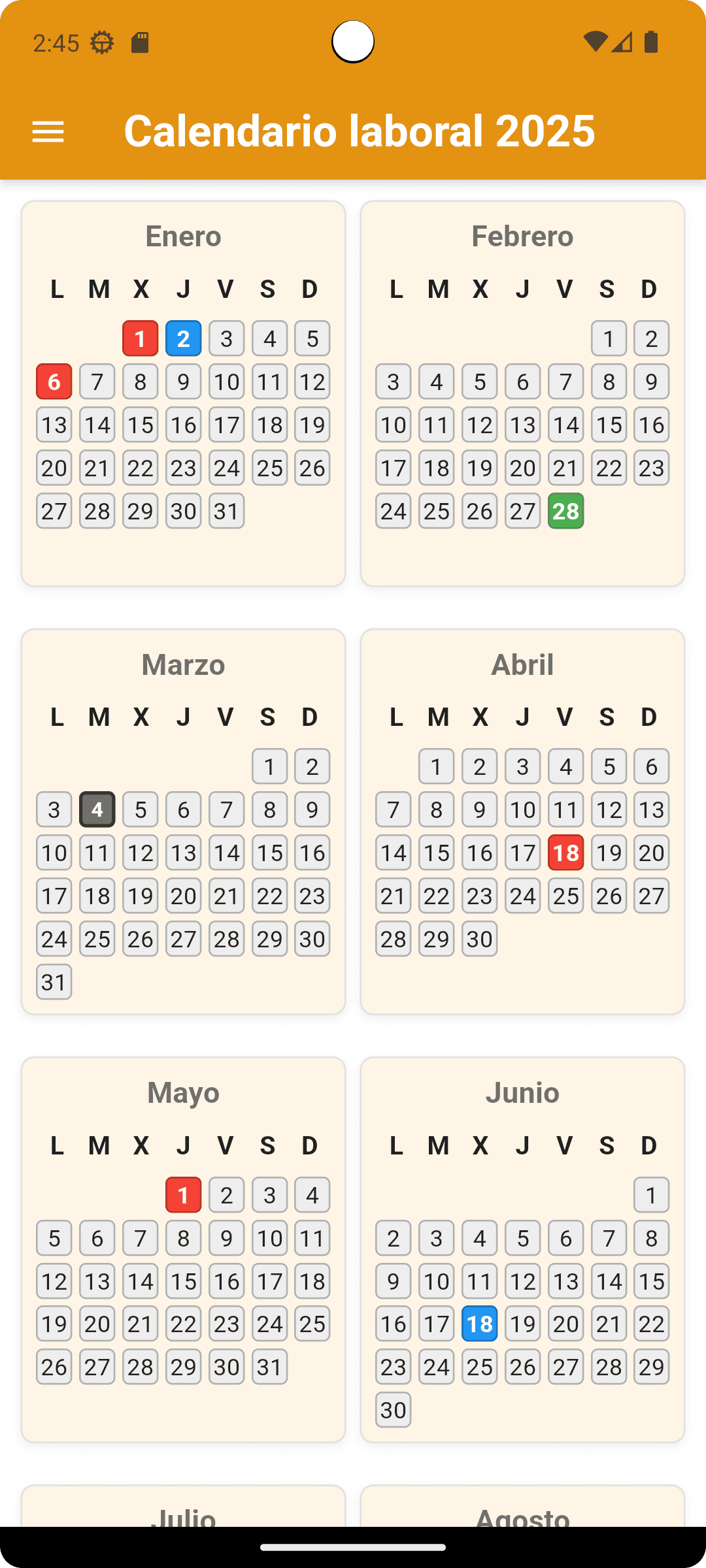 Imagen representativa de Visualiza tu Calendario Laboral