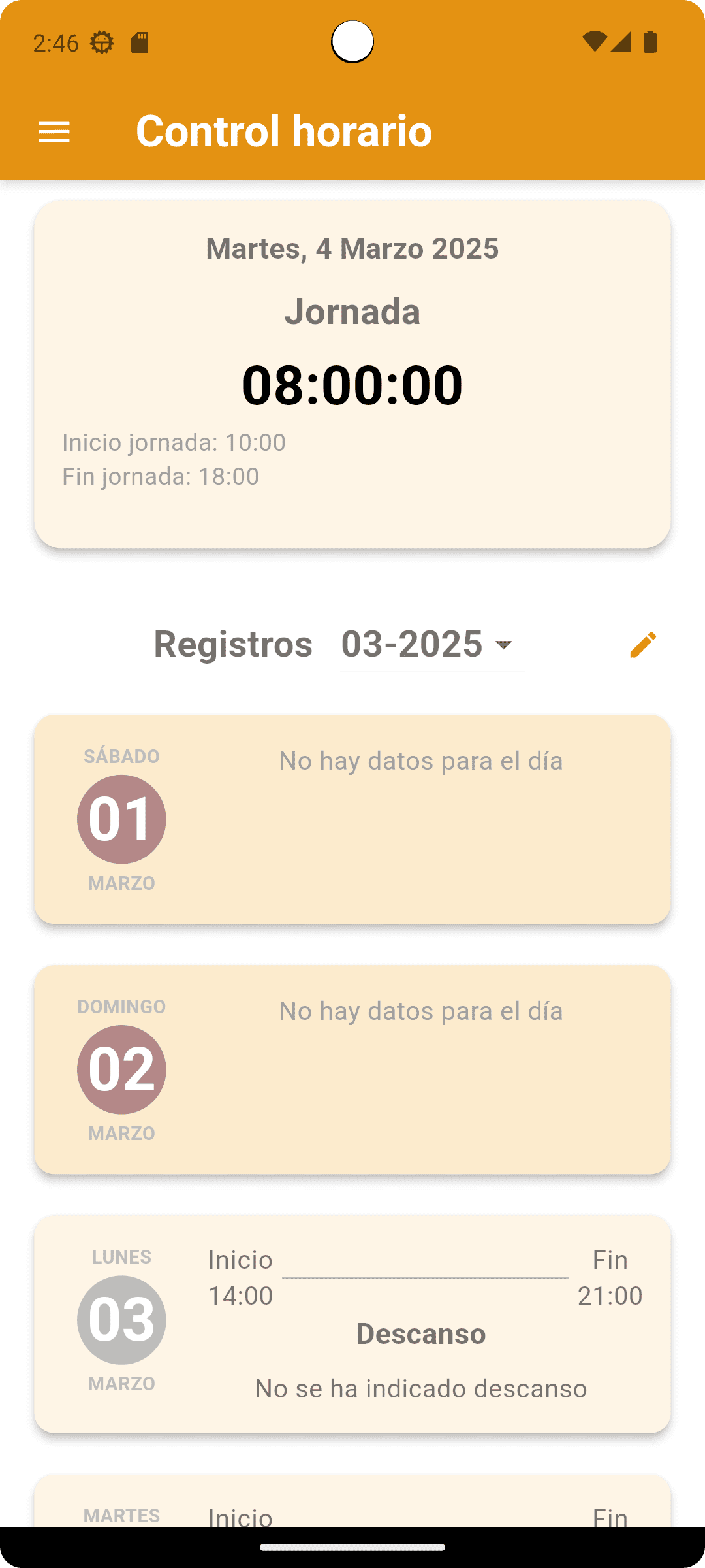 Imagen representativa de Gestión y Control de Horarios